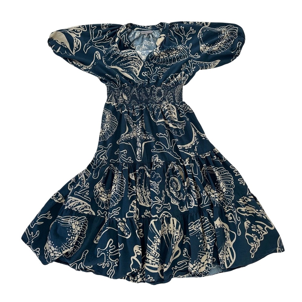 Anthropologie Conditions Apply Women's Puff-Sleeved Maxi Dress size‎ 10/UK 14